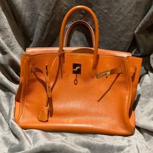 Hermes Orange Birkin 35